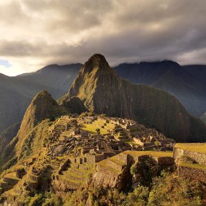 Machu Picchu, Peru: a twilight view, June 2009.
