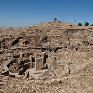 Göbekli Tepe, Şanlıurfa: a view of the archaeological site.