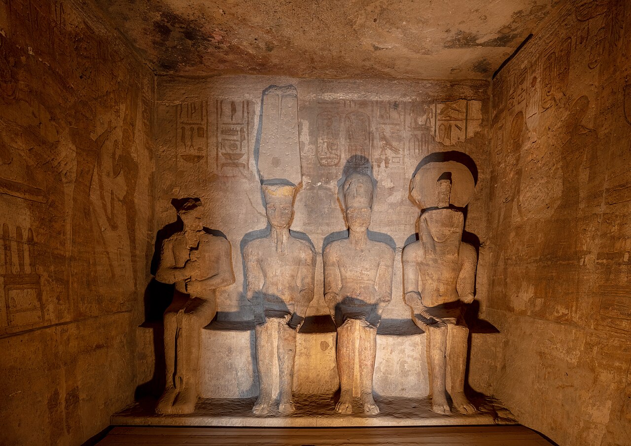 Abu Simbel, Egypt: the inner sanctuary of the temple of Ramesses II, 2022.