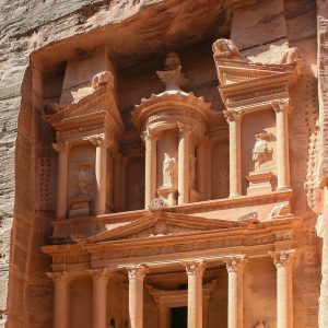 Petra, Jordan: the Treasury facade.