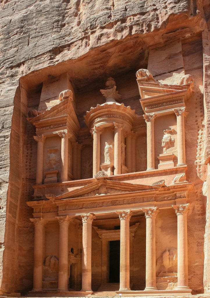 Petra, Jordan: the Treasury facade.