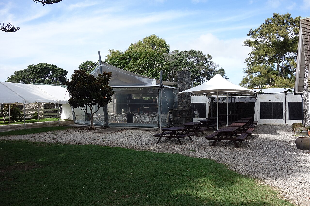Melanesian Mission House and its surroundings.